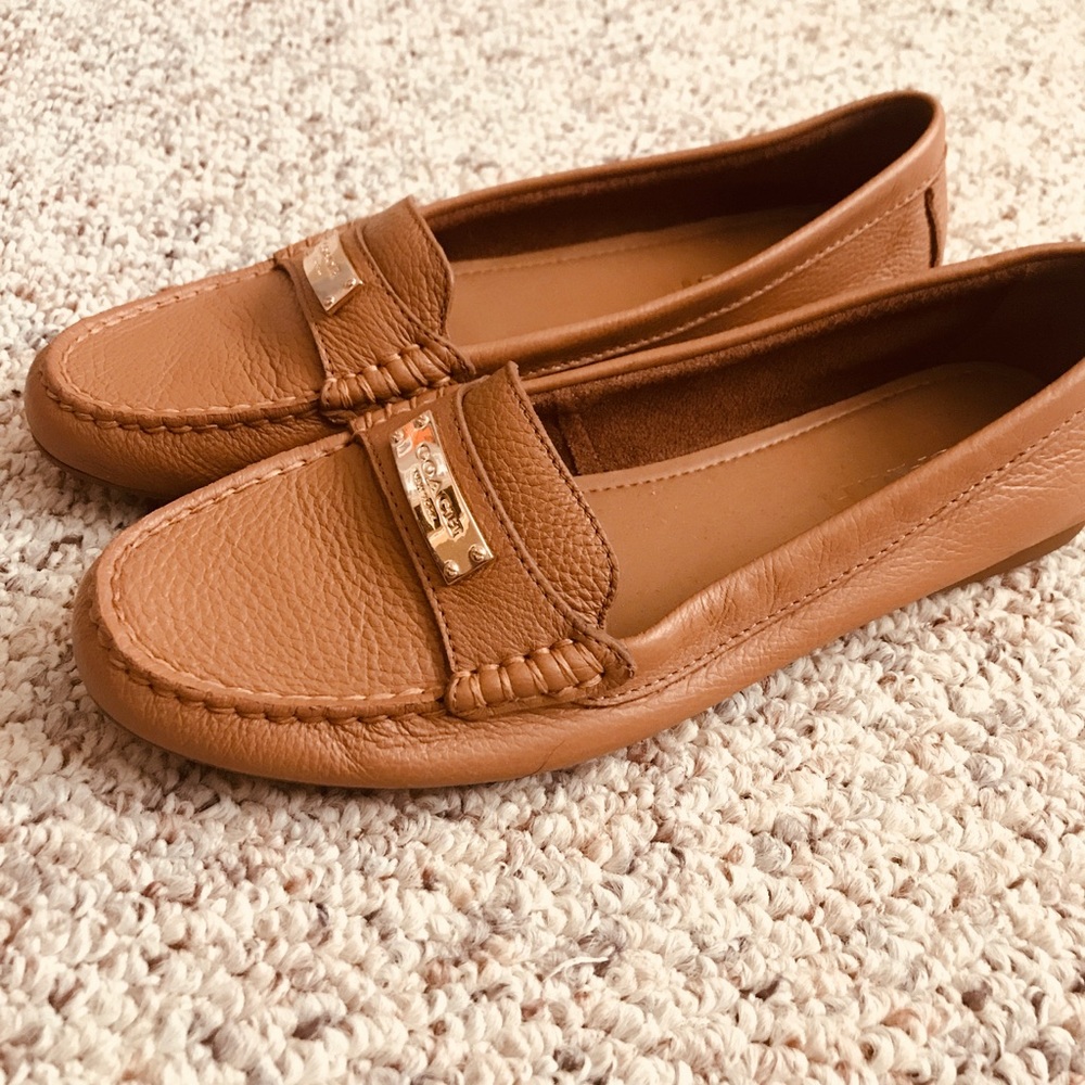 Leather flats